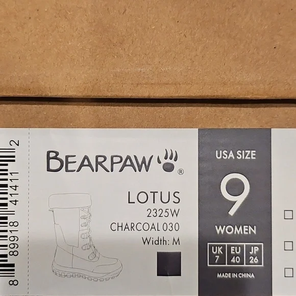 BEARPAW: FASHIONABLE Winter/Snow Boots "LOTUS" - Sz 9 - NEW! - Picture 2 of 4